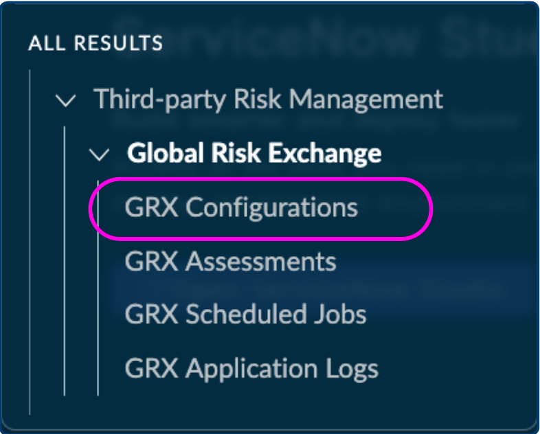 GRX Configurations Menu.png